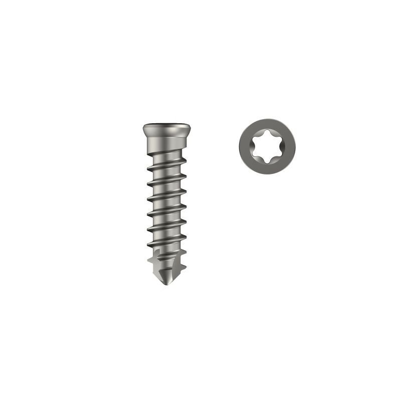 CERVELOCK<sup>TM</sup> 4.0MM Anterior Cervical Screw - STAR DRIVE Self Tapping - Titanium