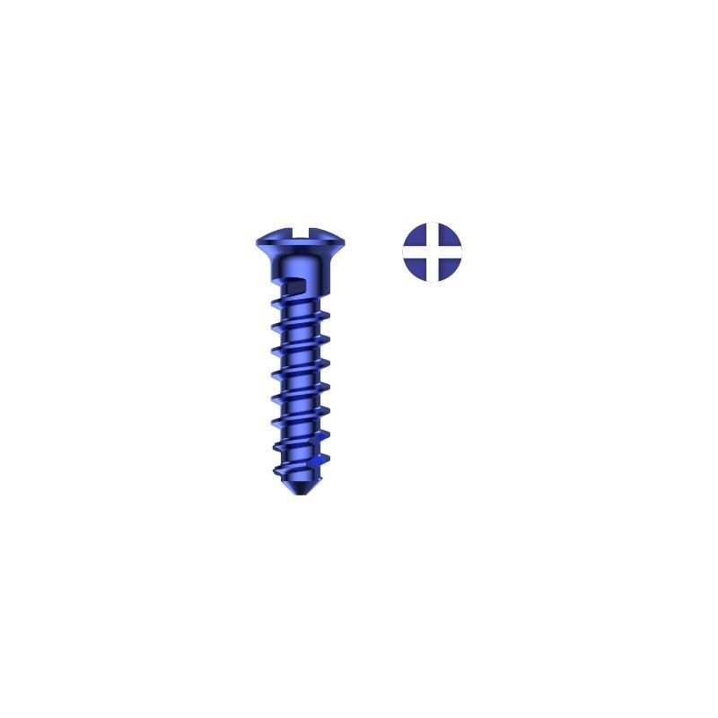 CMF - Cross Drive NON Locking Screw - Self tapping - 2.0 mm Dia.